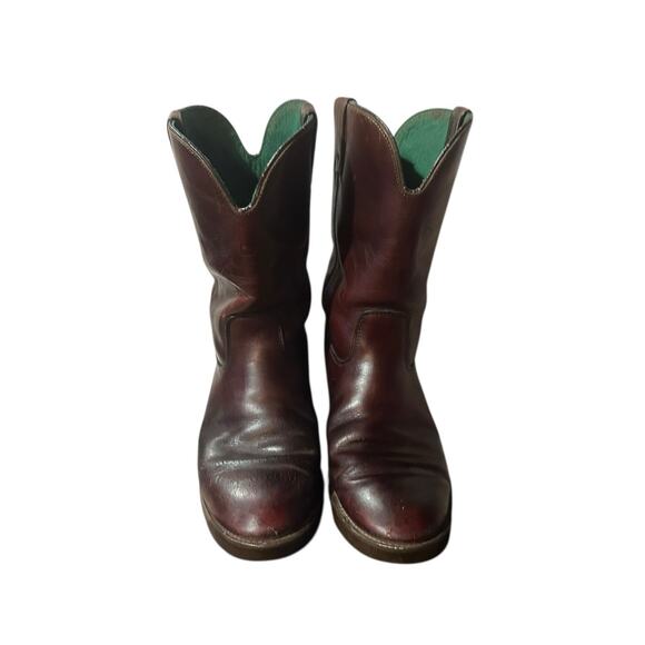 Vintage Northlake Mid Calf Pull On Brown Western Mens Boots Size 9 Oil Resistant - Picture 3 of 10
